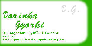 darinka gyorki business card